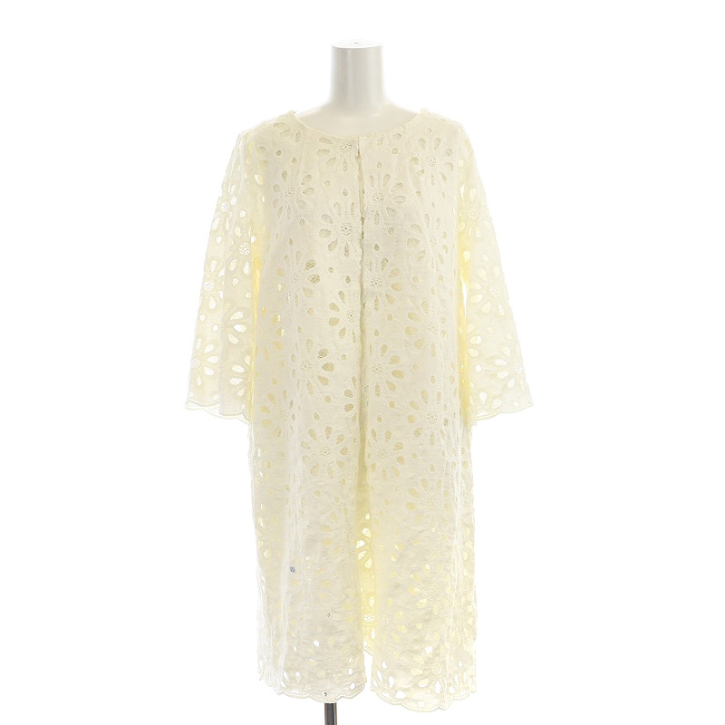 タバサ TABASA 2点セット 花柄レース カーディガン 七分袖 ワンピース  