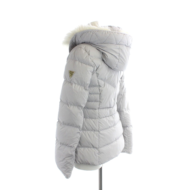 ゲス GUESS FUR HOODED SHORT DOWN JACKET ダウンジャケット ショート 