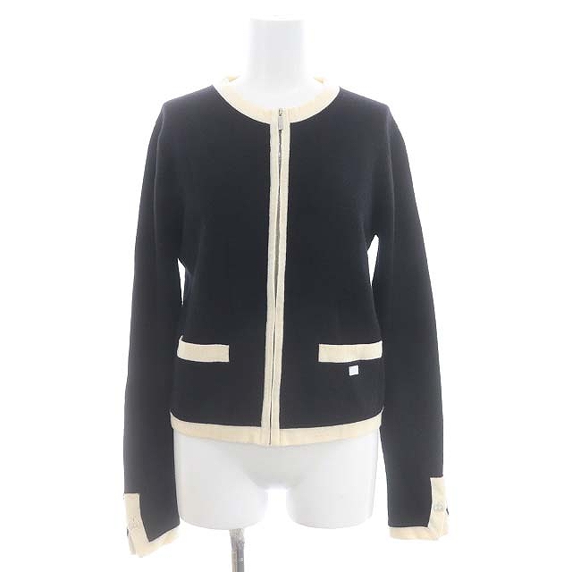 シャネル CHANEL 03A カシミヤ ジップアップ ニット カーディガン 長袖 