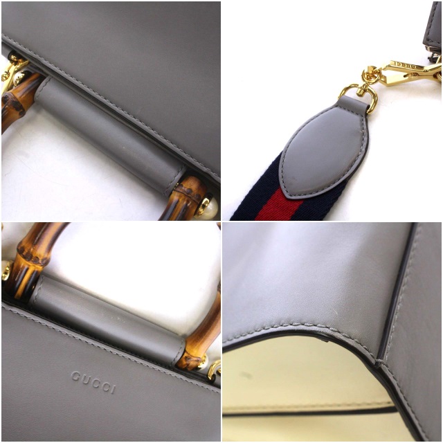 グッチ GUCCI バンブー ニムフェア ハンドバッグ ワンハンドル 