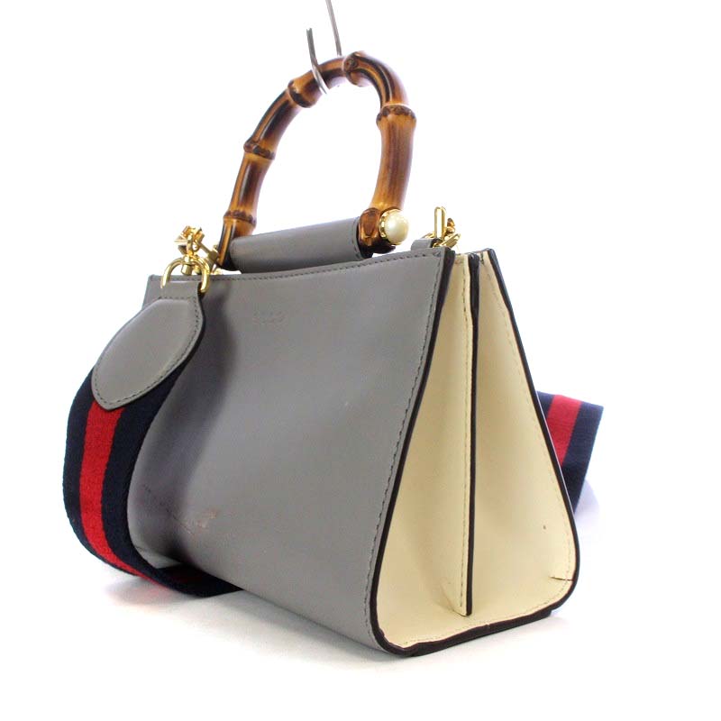 グッチ GUCCI バンブー ニムフェア ハンドバッグ ワンハンドル 