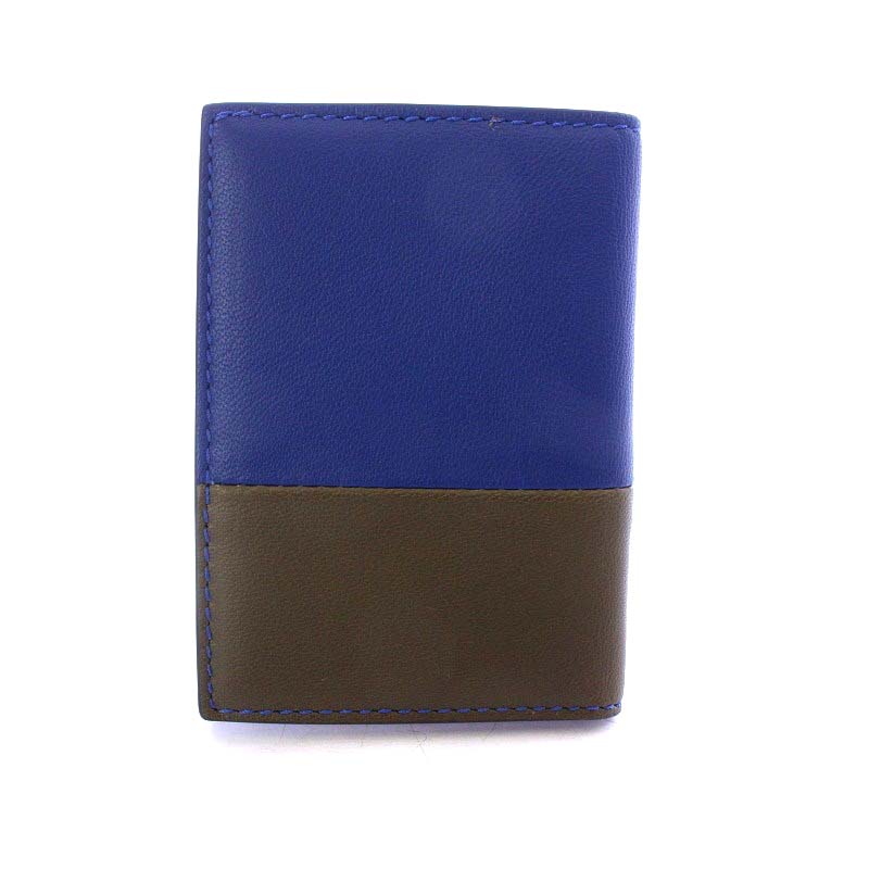 【美品✨】セリーヌ　カードケース　名刺入れ　ブラウン　バイカラー バイカラー CELINE(セリーヌ) カードケース・名刺入れ(レディース