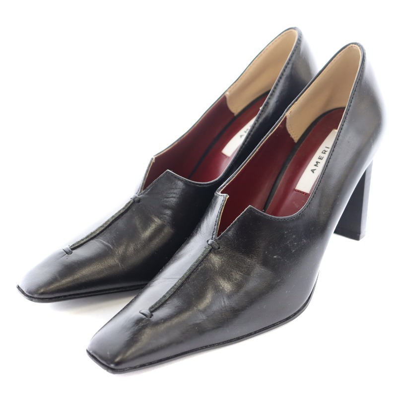 アメリヴィンテージ Ameri VINTAGE LADY CUT PUMPS パンプス スクエア 