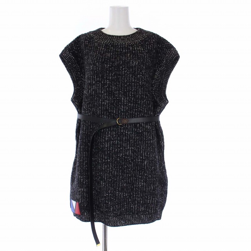 未使用品 ルイヴィトン LOUIS VUITTON フェルトウールニットミニドレス 