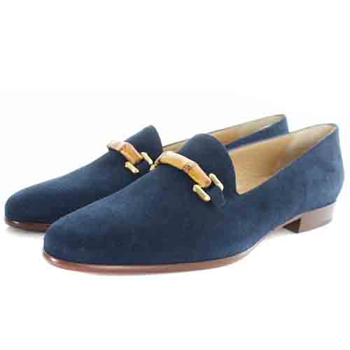 グッチ GUCCI バンブー ホースビット スリッポン ローファー スエード 