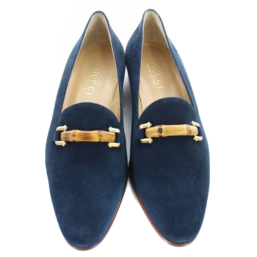 グッチ GUCCI バンブー ホースビット スリッポン ローファー スエード 