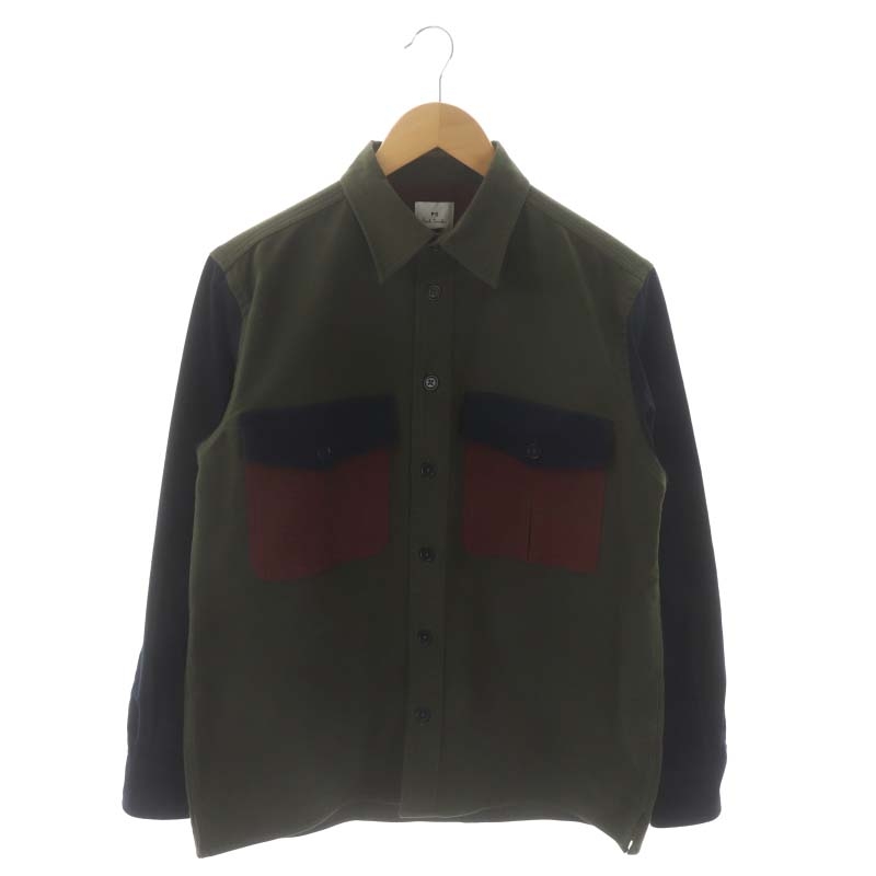 ピーエスポールスミス PS Paul Smith シャツ 長袖 切替 パネル