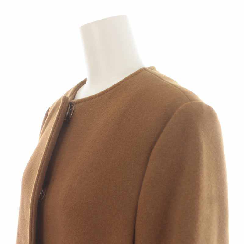 ミスアドラ MissAdora Chesty Fur Coat ノーカラーコート ミドル丈  