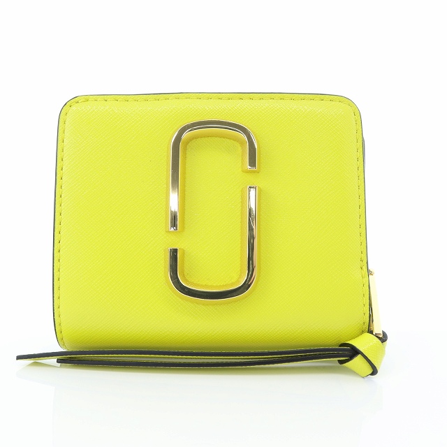 MARC JACOBS✨マークジェイコブス ✨スナップショット✨財布✨イエロー マークジェイコブス MARC JACOBS スナップショット 二つ折り財布