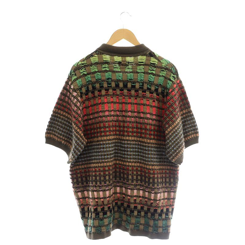 シュプリーム SUPREME 23SS Gradient Grid Zip Up Polo ニット ポロ 