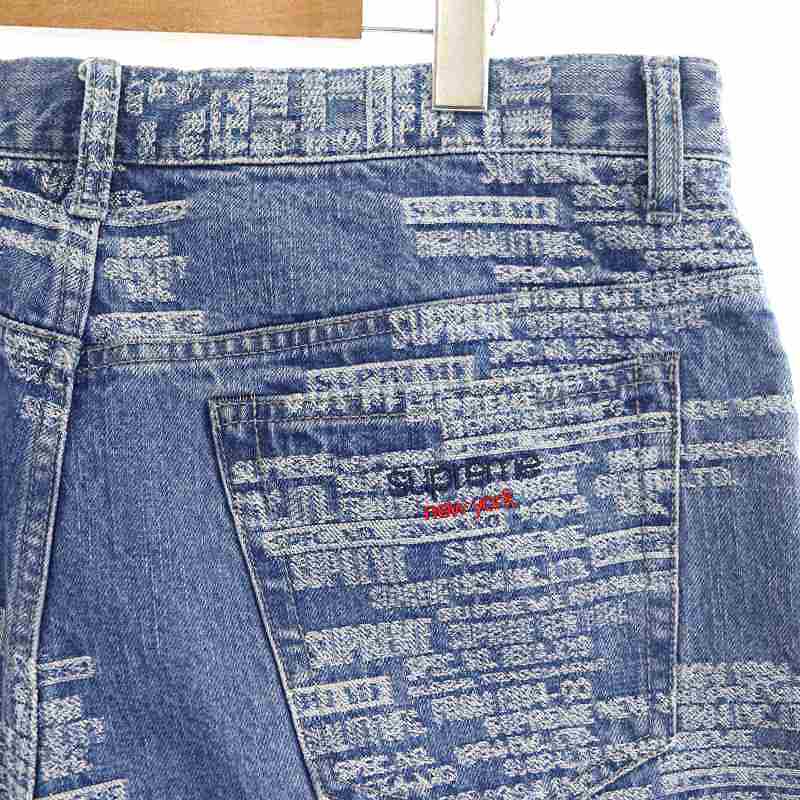 シュプリーム SUPREME 23SS Trademark Jacquard Baggy Jean