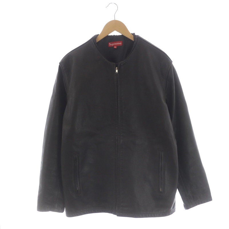 シュプリーム SUPREME USA製 OLD SUPREME Leather Jacket レザー 