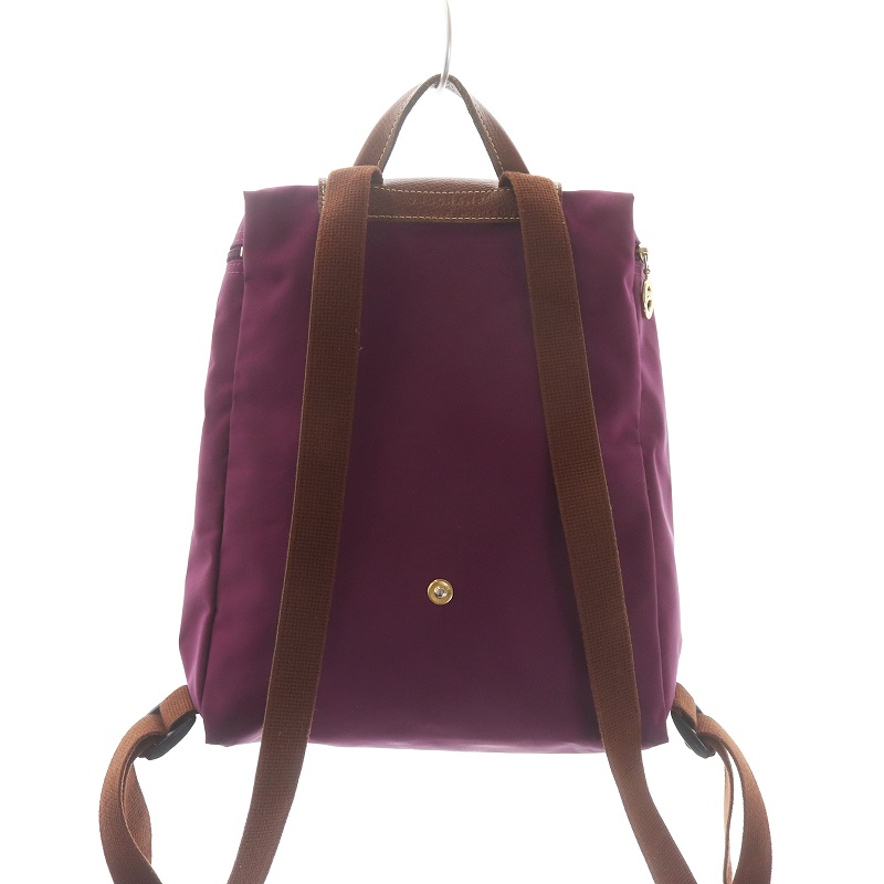 ロンシャン　ルプリアージュ　リュック　パープル 中古・古着通販】LONGCHAMP (ロンシャン) リュック パープル｜ブランド
