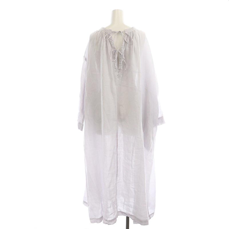 ネストローブ nest Robe 22SS ラミー超撥水スモックワンピース ロング 