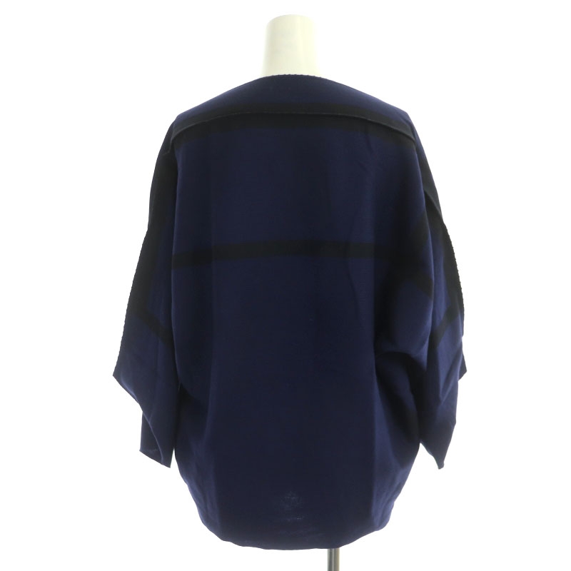 イッセイミヤケ トップス イッセイミヤケ トップス 前あき 紺