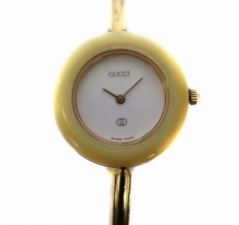 グッチ GUCCI ジャンク品 チェンジベゼル 腕時計 アナログ クオーツ 