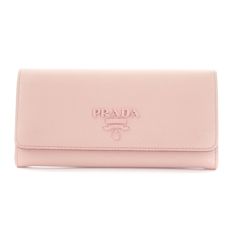 プラダ PRADA SAFFIANO SHINE 二つ折り長財布 パスケース 2点セット 