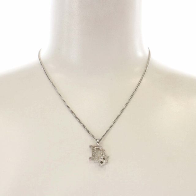 未使用品 Dior シルバー ロゴネックレス ディオールDior ロゴネックレス シルバー 免税店購入品