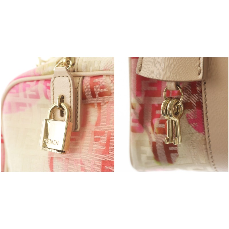 フェンディ FENDI ズッキーノ ミニボストンバッグ ハンドバッグ 