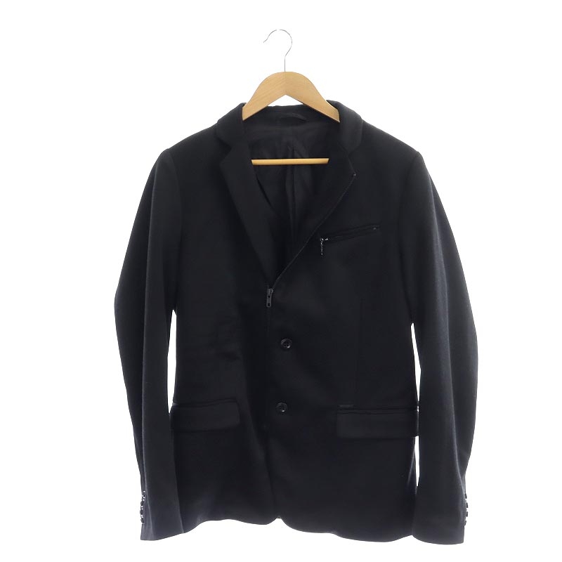 DIESEL ブラック クロップドテーラードジャケット　サイズ42 定価10万 DIESEL ブラック テーラードジャケット DIESEL ブラック クロップド