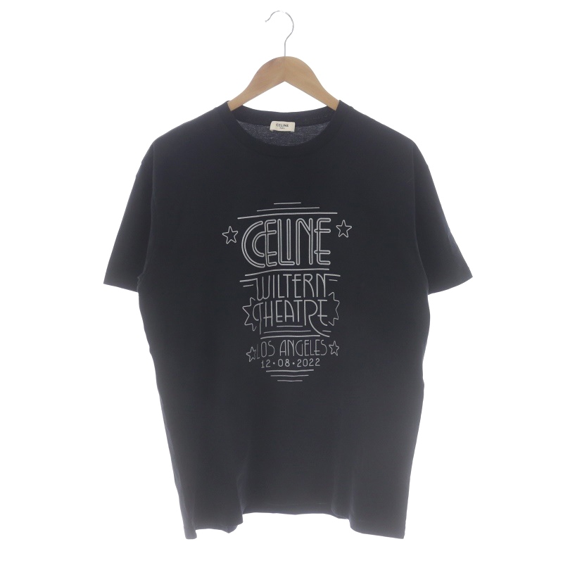 セリーヌ CELINE by Hedi Slimane WILTERN プリント ルーズ Tシャツ 