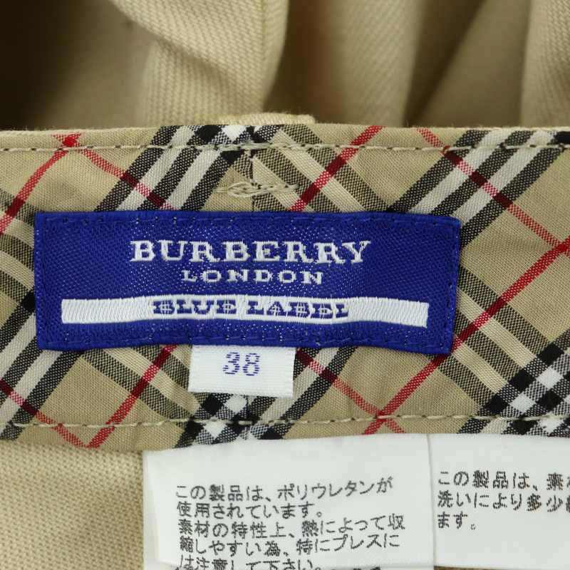 BURBERRY BLUE LABEL バーバリー ノバチェック アンクルパンツ BURBERRY BLUE LABEL バーバリー ノバチェック アンクルパンツ