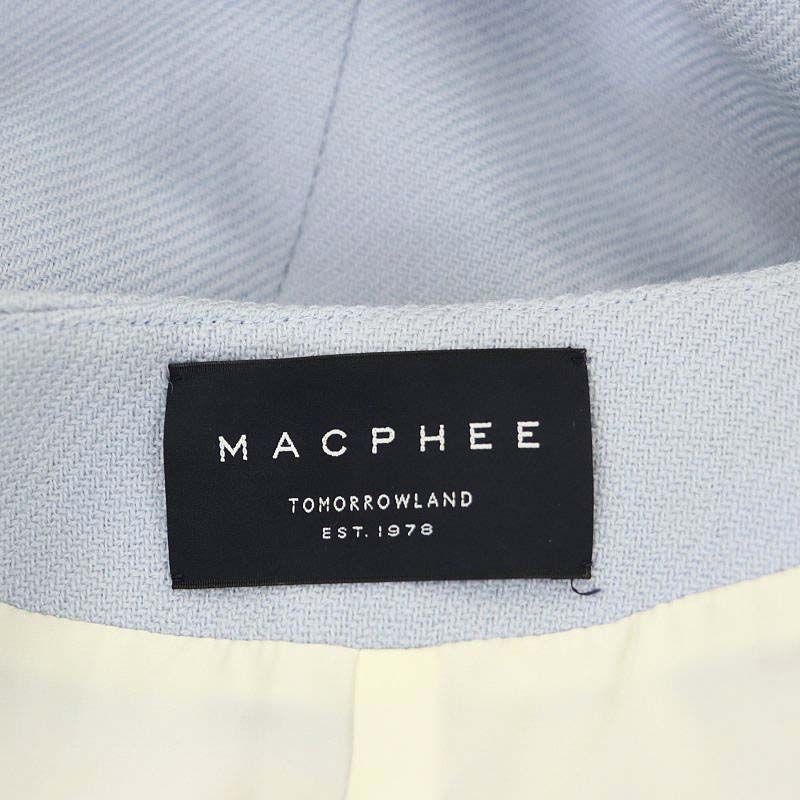 マカフィー MACPHEE トゥモローランド ノーカラーコート ジップアップ