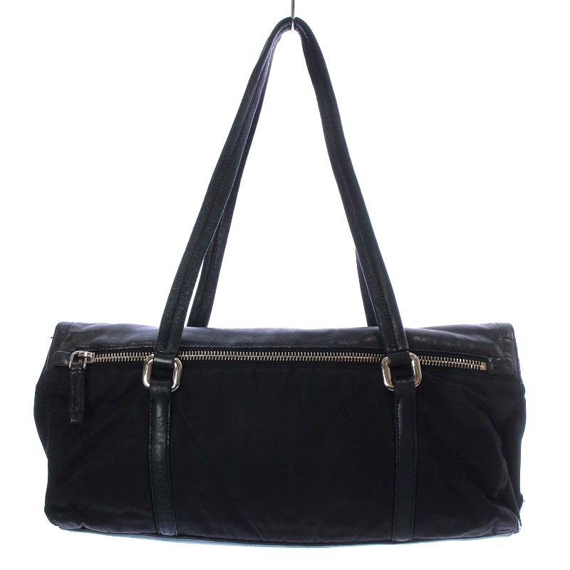 プラダ PRADA ハンドバッグ ショルダーバッグ ナイロン レザー NERO 黒 