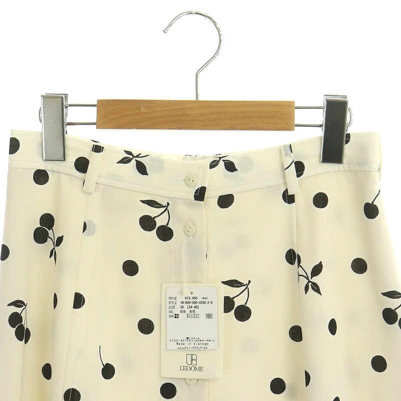 未使用品 イエナ IENA sese チェリー柄フレアースカート ロング ドット  