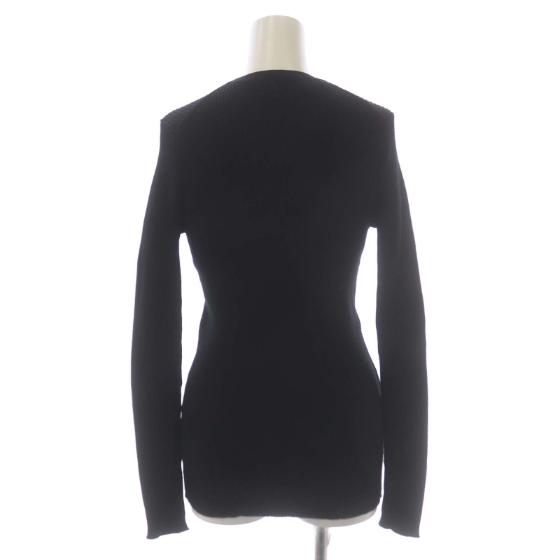 プラダ PRADA 22年製 コットン リブ ニット セーター 長袖 40 黒