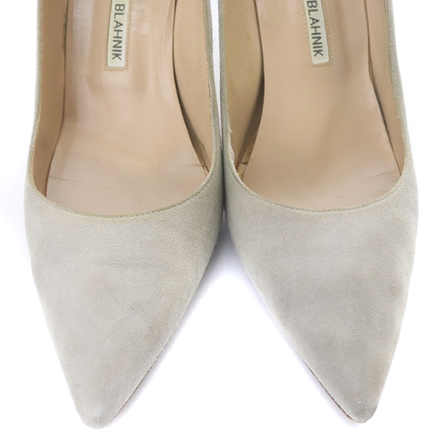 マノロブラニク MANOLO BLAHNIK パンプス スエード ピンヒール 