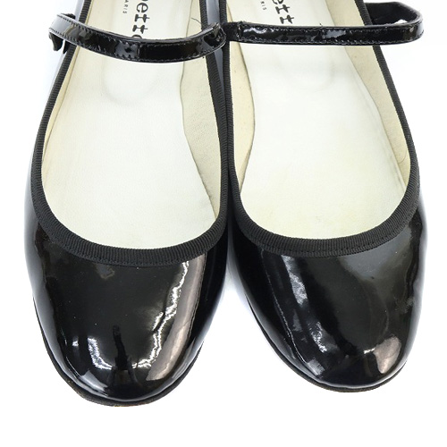 レペット Repetto メリージェーン パンプス ストラップ 38.5 24.3cm 黒 