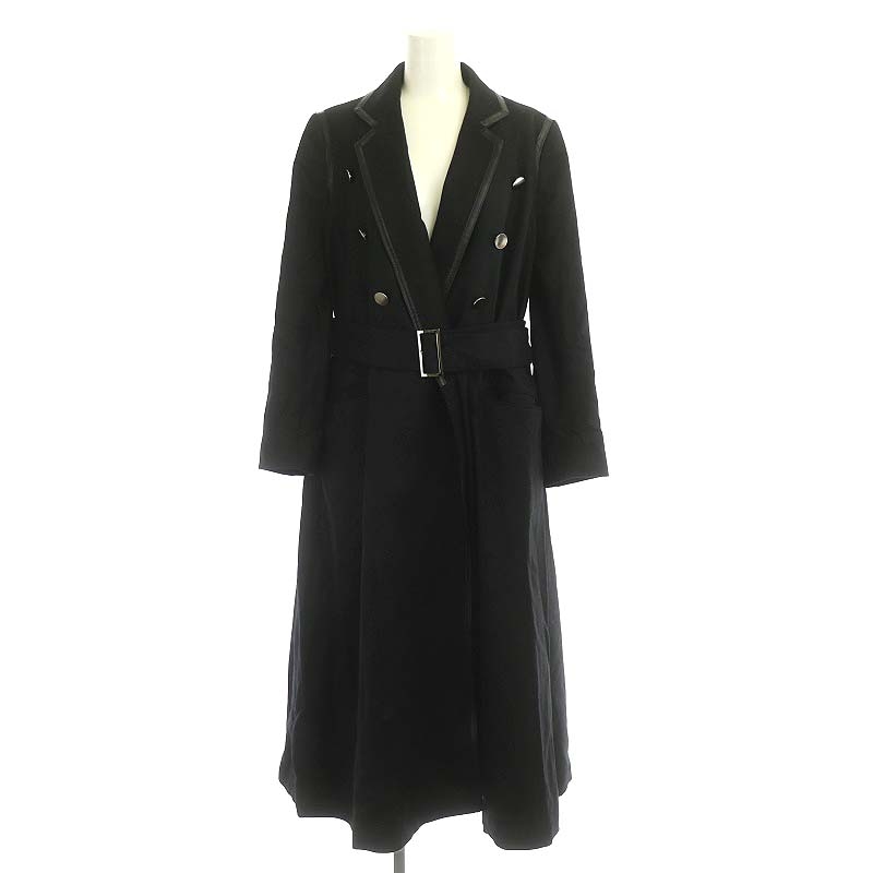 コスチュームナショナル CoSTUME NATIONAL ウールレザーパイピング 