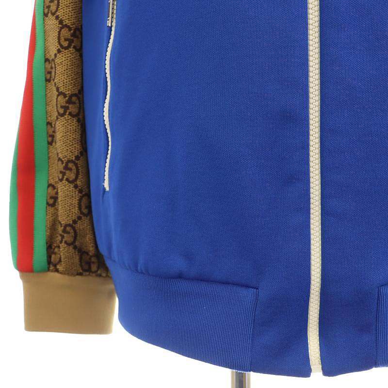 グッチ GUCCI GGテクニカルジャージ ジャケット パーカー ロゴ M 青 