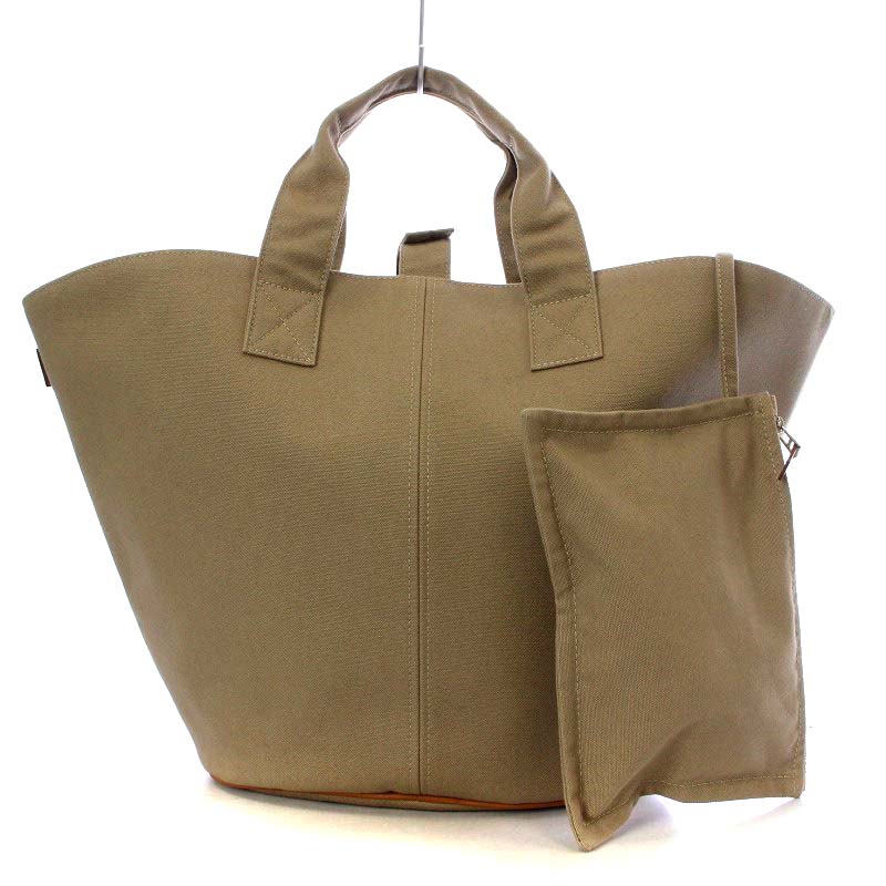 エルメス HERMES パニエドプラージュPM コットンキャンバス トート  