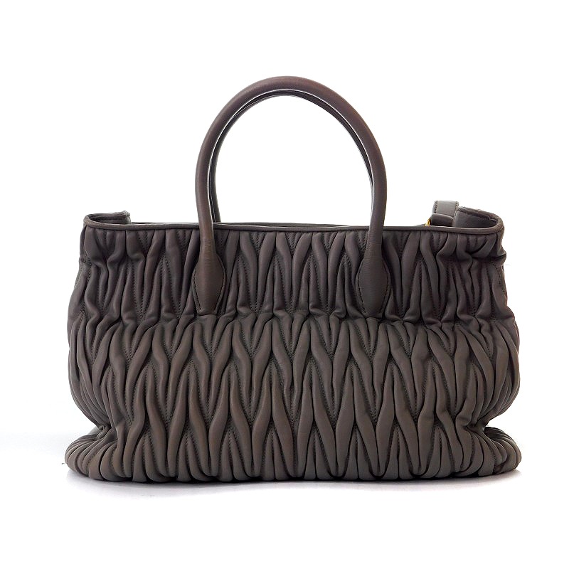 ミュウミュウ miumiu マテラッセ トートバッグ ショルダーバッグ 2way 