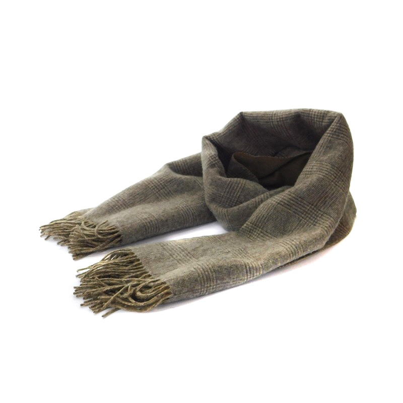 THROW/スロー】 DOUBLE FACE GLEN チェック ストール