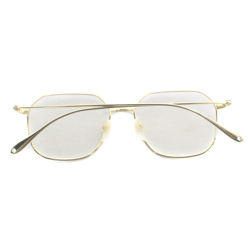 グッチ GUCCI メタルフレーム メガネ 眼鏡 度入り 54□16 145 ゴールド 