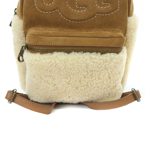 アグ オーストラリア UGG australia ボア リュックサック ロゴ 茶色 