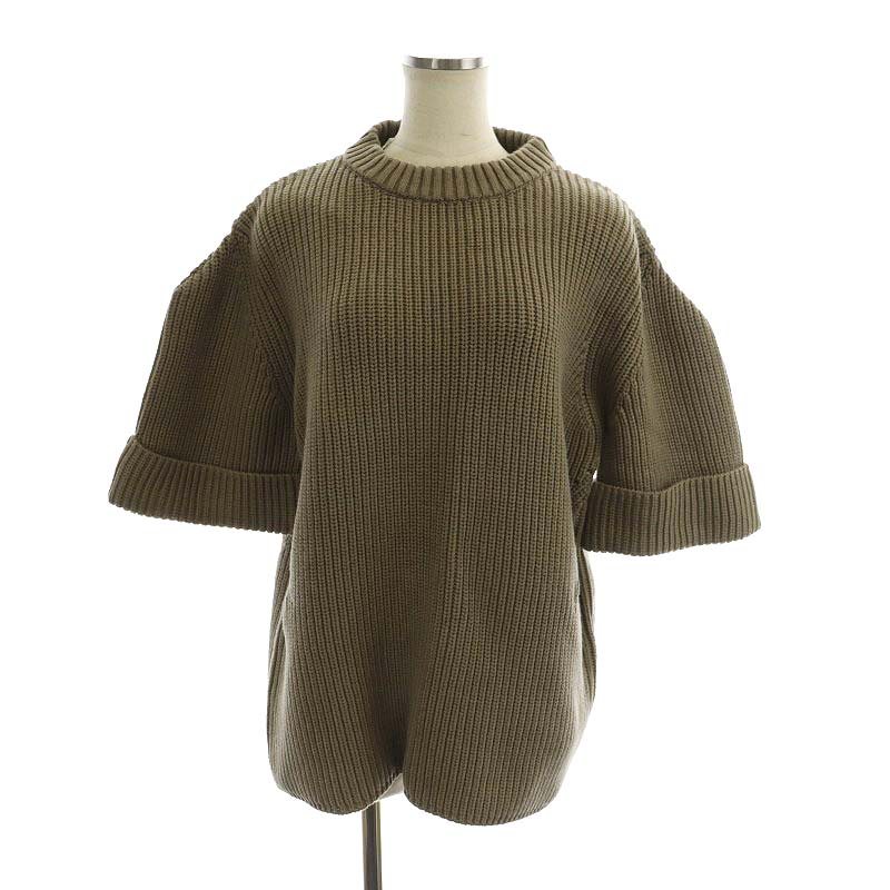 未使用品 クラネ CLANE 22AW OVER HALF SLEEVE KNIT TOPS ニット 
