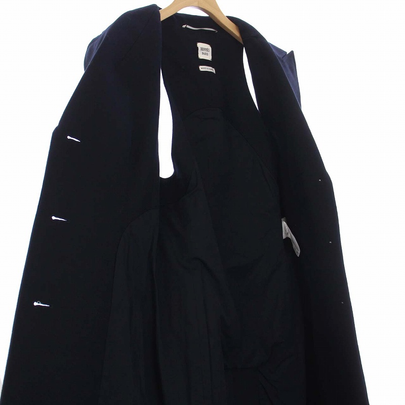 エルメス HERMES ウール ロングジレ ノースリーブジャケット セリエ