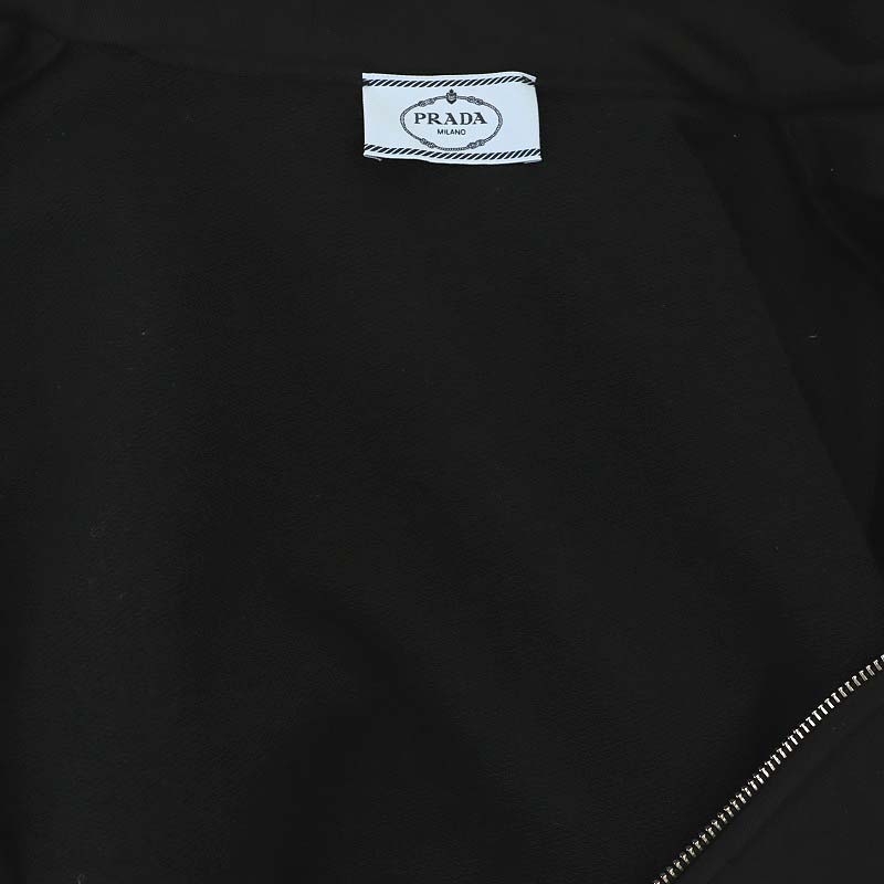 プラダ PRADA 21AW トライアングルクロップド ジップアップパーカー