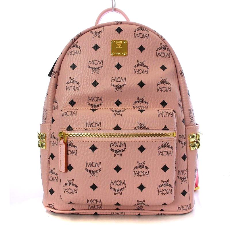 未使用品 エムシーエム MCM ヴィセトス サイドスタッズ バッグ 