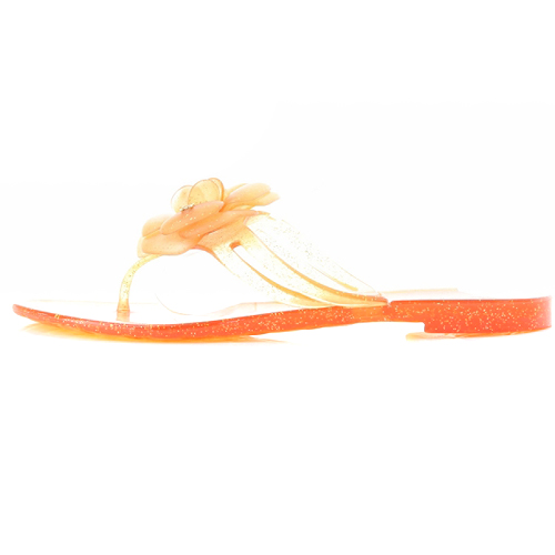 シャネル CHANEL カメリア ココマーク ラバー トング サンダル 38 24cm  