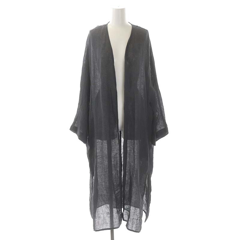 新品　ドゥーズィエムクラス　Lily Linen ロングカーディガン ドゥーズィエムクラス リネンロングカーディガン DEUXIEME