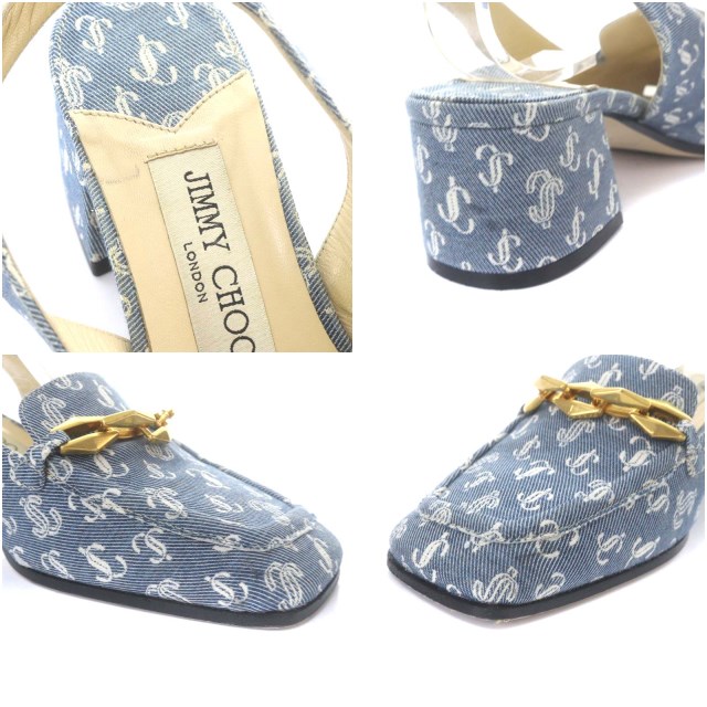 jimmychoo パンプス デニム柄