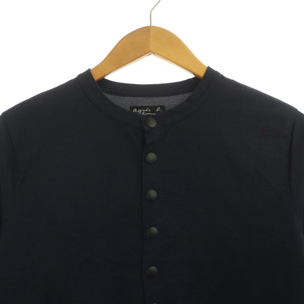 アニエスベーオム Agnes b. homme プレッション カーディガン 長袖 