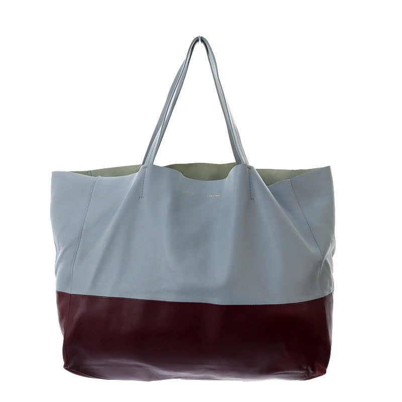 セリーヌ CELINE ホリゾンタルカバ トートバッグ バイカラー レザー 