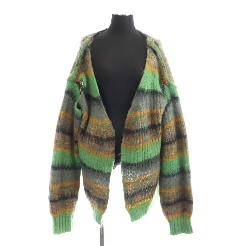 パーバーズ PERVERZE tripe Mohair Wide Cardigan カーディガン ニット  