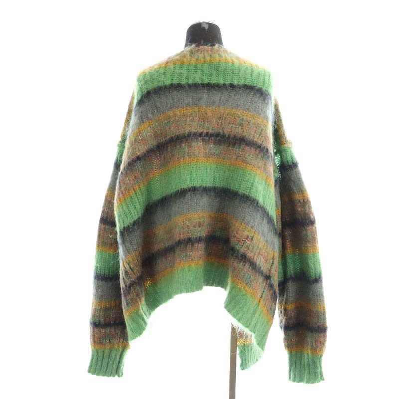 パーバーズ PERVERZE tripe Mohair Wide Cardigan カーディガン ニット
